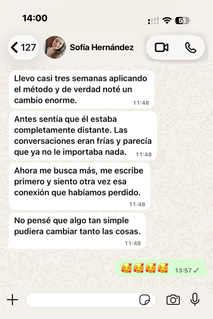 Testimonio por WhatsApp